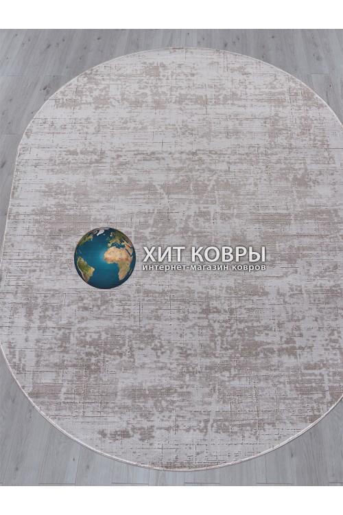 Турецкий ковер Нэнси 012 Бежевый овал